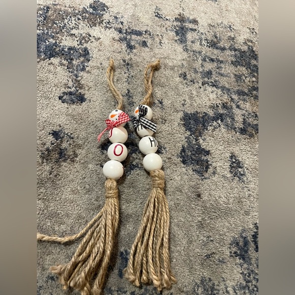 snowman ornaments set of 2 - Picture 1 of 1